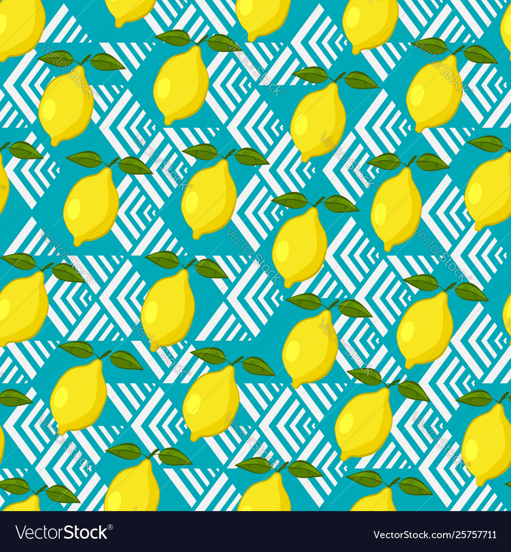 Lemon Geometric Pattern