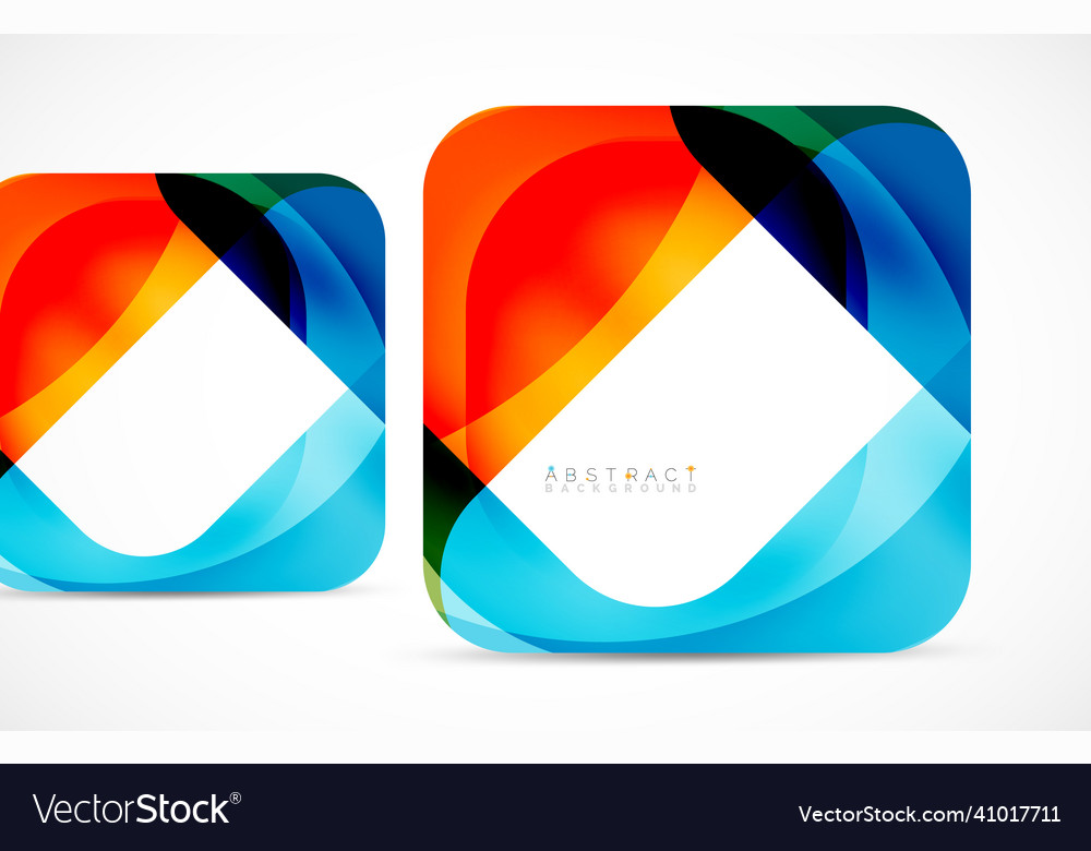 Minimal background abstract square shape vector image Minimal background abstract square shape
