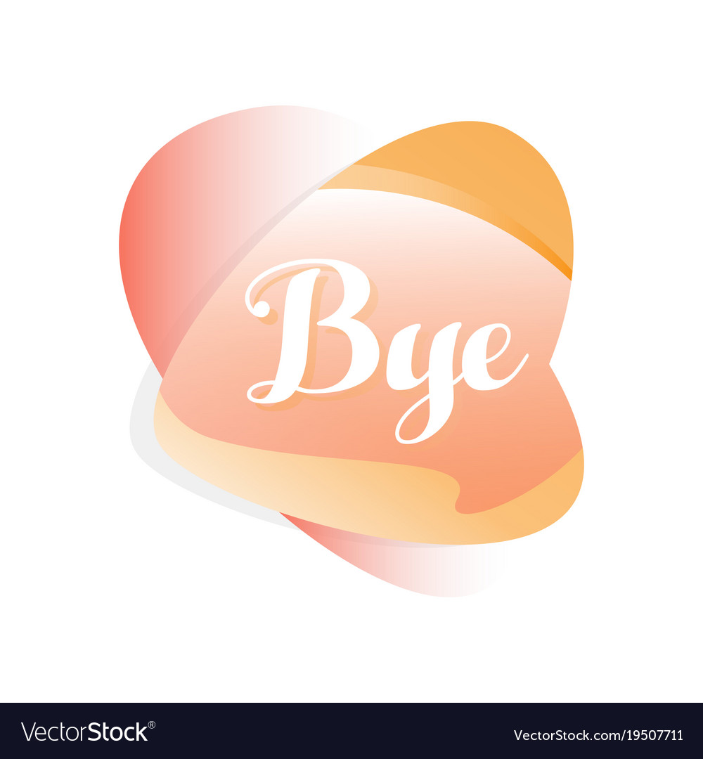 Speech bubble in gradient red and orange color