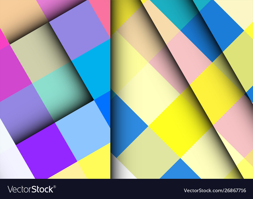 Abstract colorful background with square frames vector image Abstract colorful background with square frames