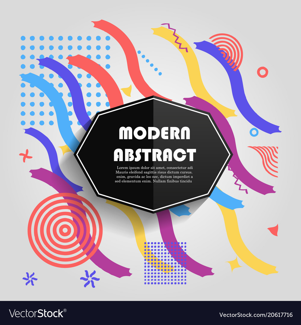 Abstract colorful geometric pattern design