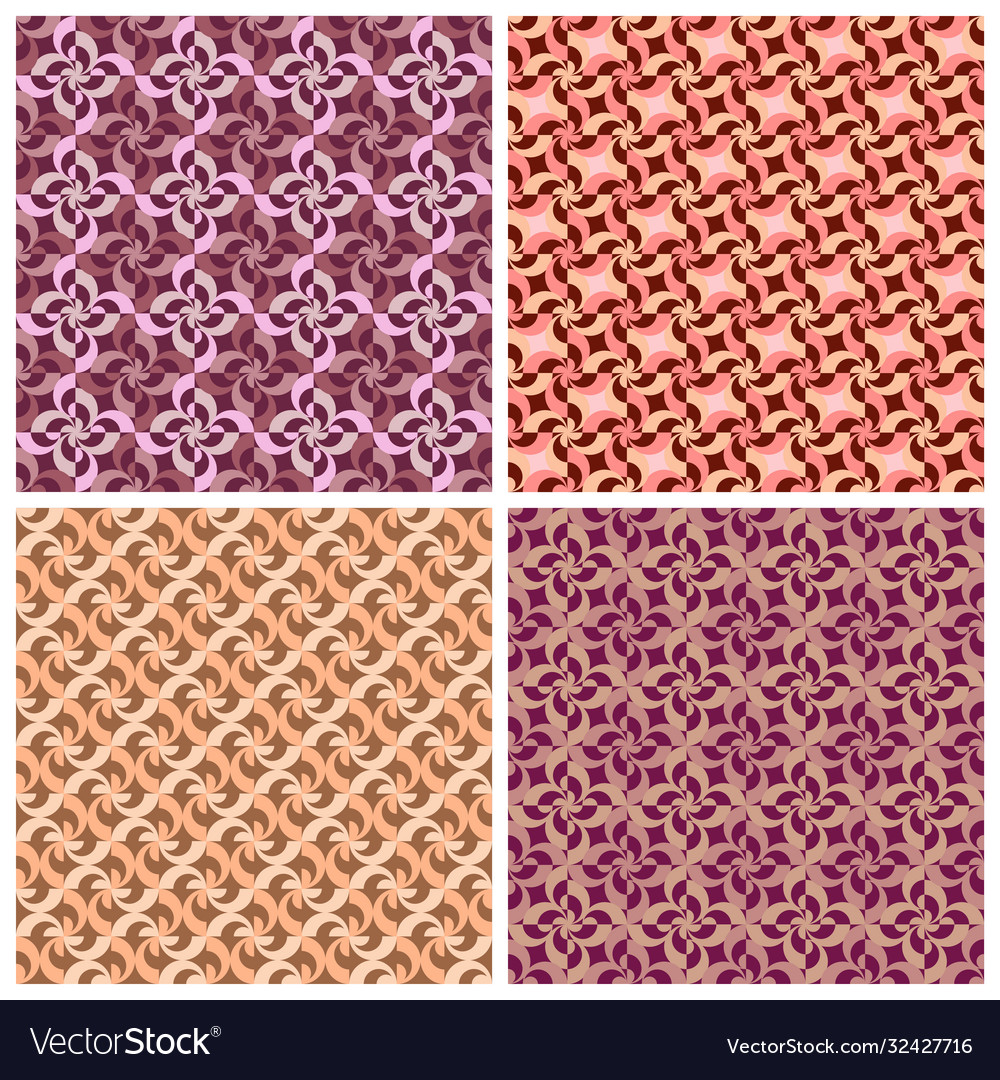 Abstract geometric elements patterns set