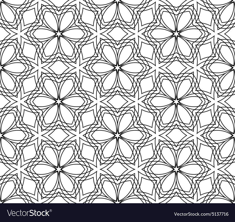 Abstract seamless geometric islamic Royalty Free Vector