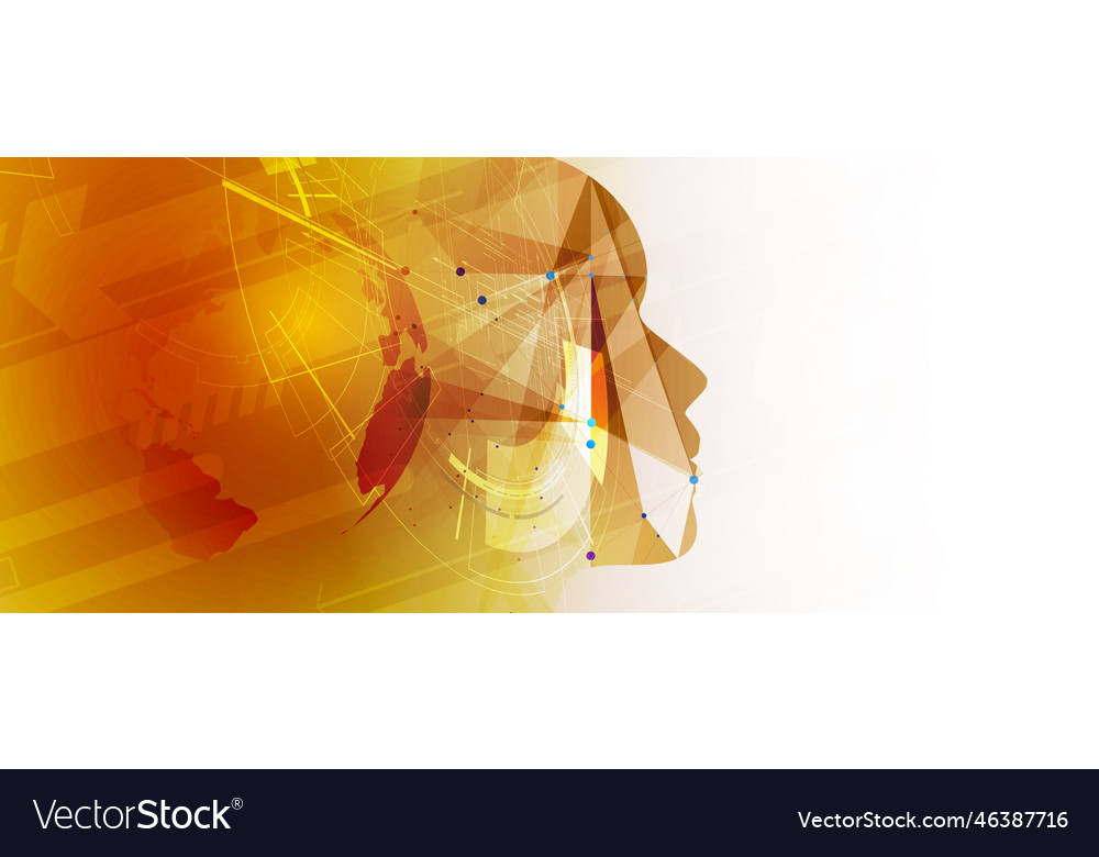 Artificial intelligence technology web background
