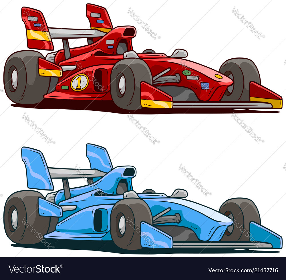 race car track cartoon