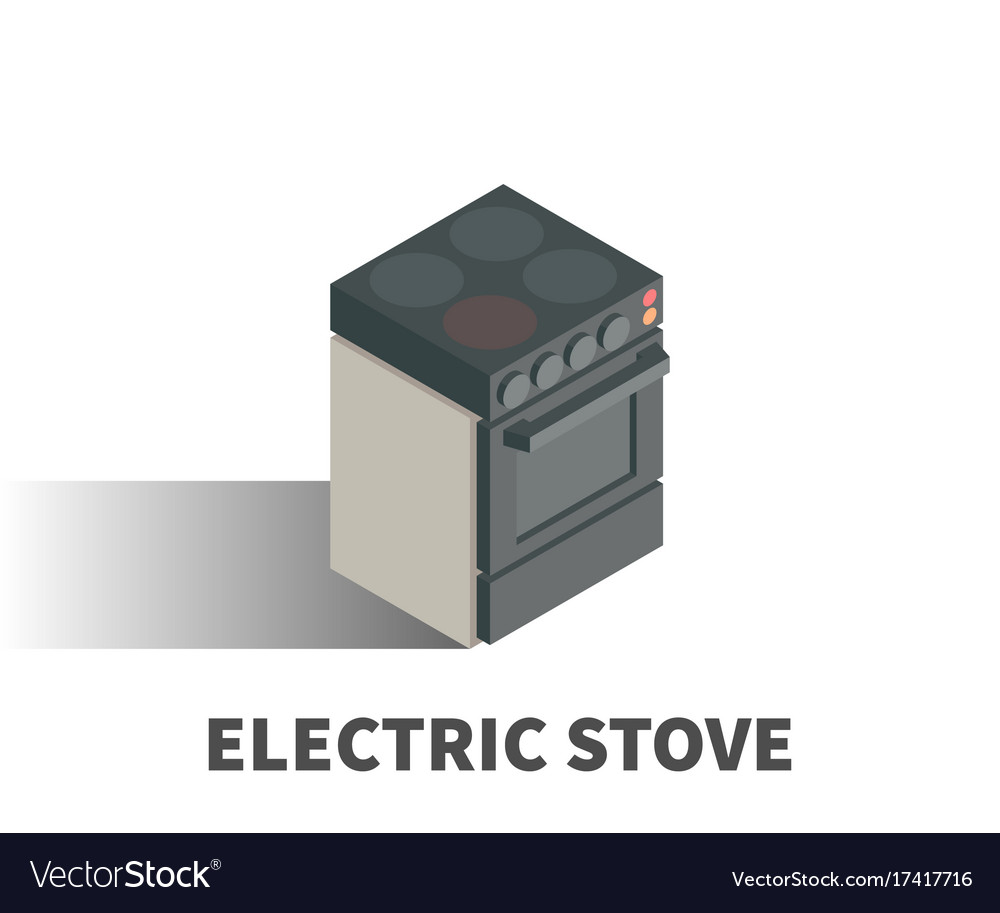 Electric stove icon symbol