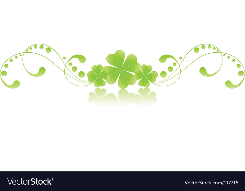 Emerald Swirl Clover Pattern