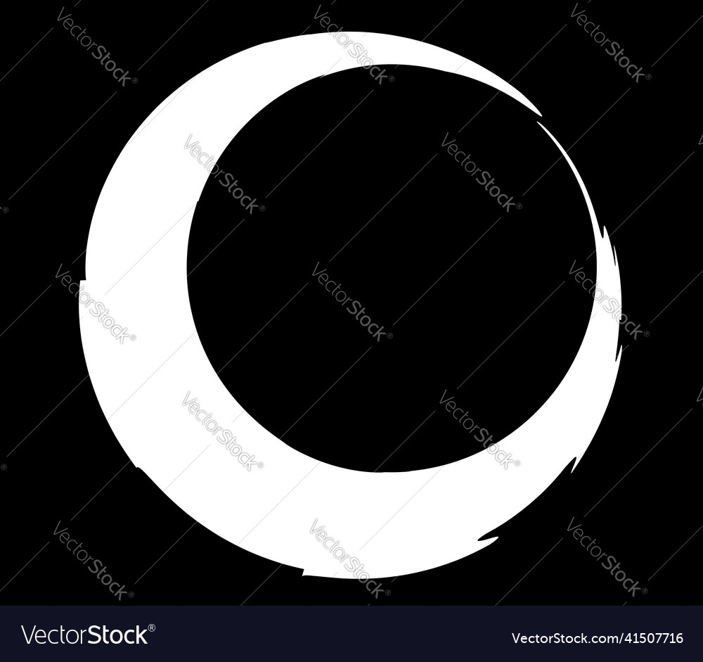 Grungy grunge semicircle circle shape element vector image Grungy grunge semicircle circle shape element