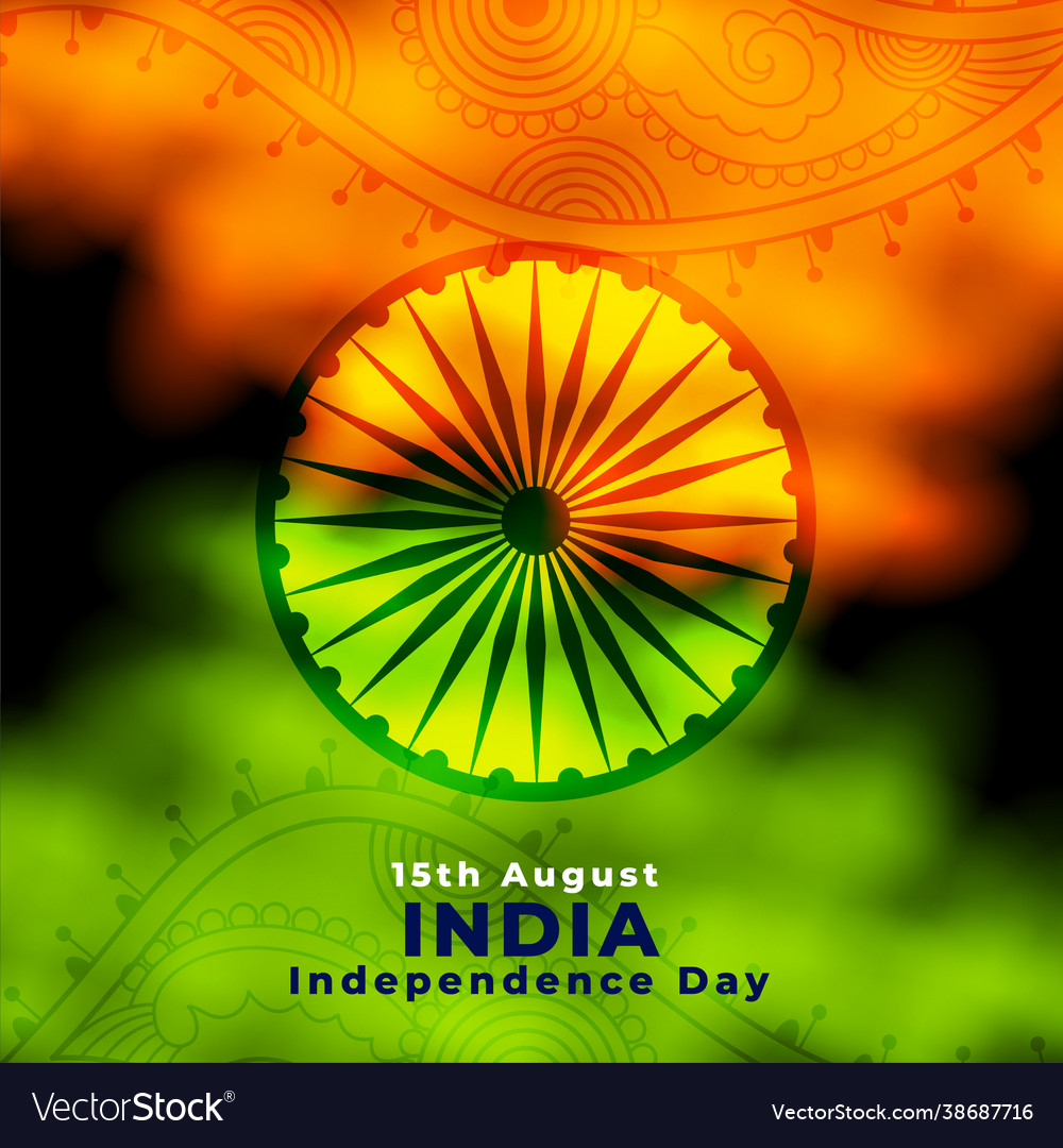 India independence day decorative card design Vector Image