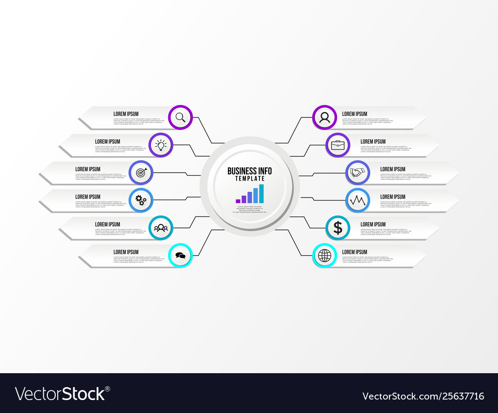 Infographic design template with options steps