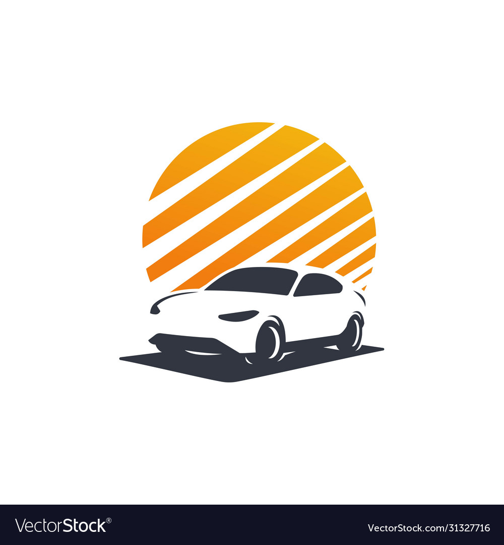 Logo silhouette city car