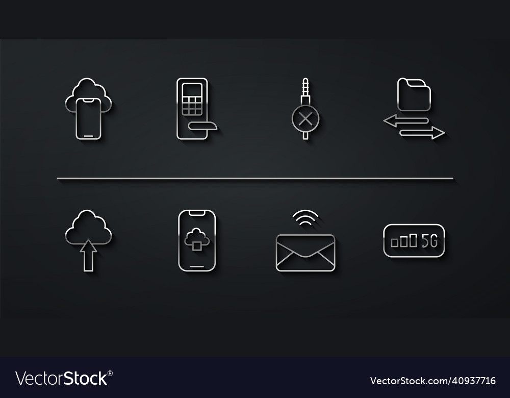 Set line cloud technology data upload transfer