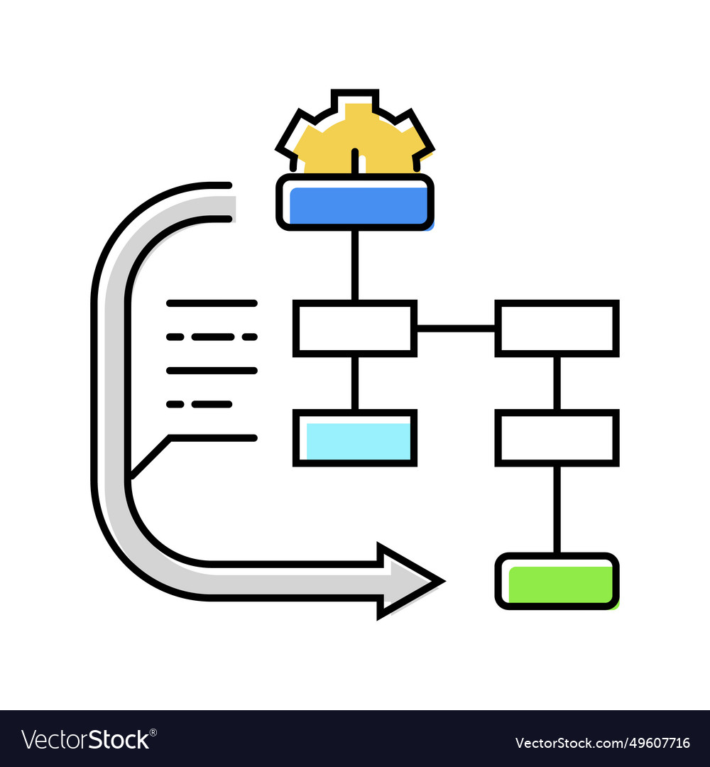 Uml diagrams analyst color icon