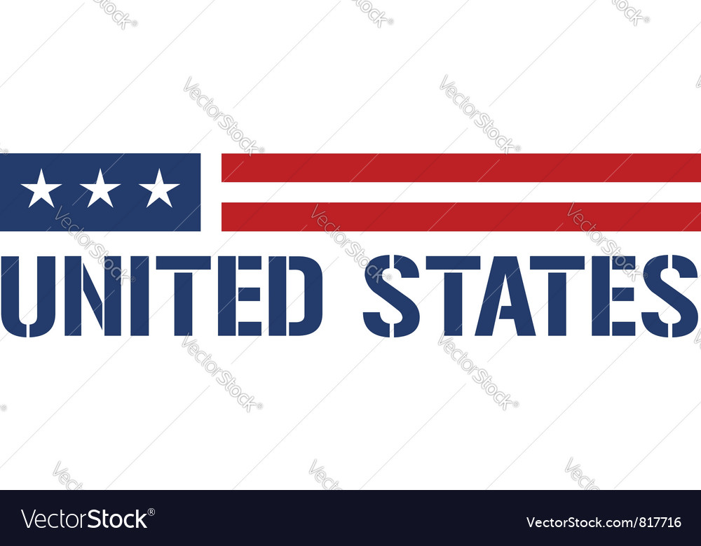 United states symbol Royalty Free Vector Image