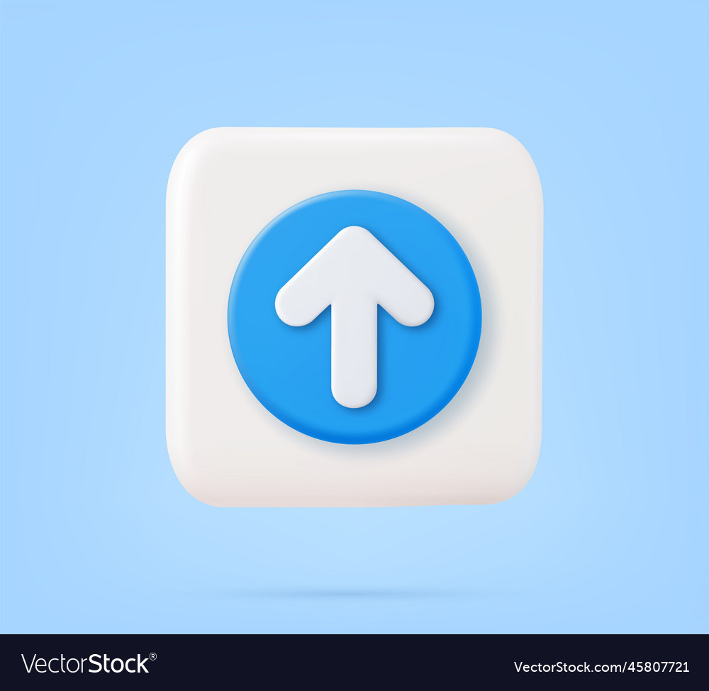 3d icon upload data to cloud vector image 3d icon upload data to cloud
