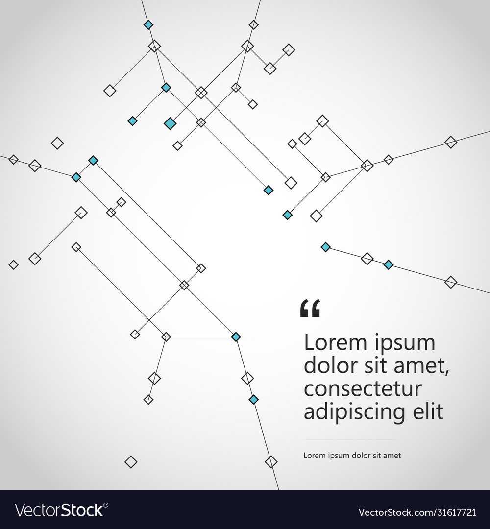 Abstract connect structure polygonal