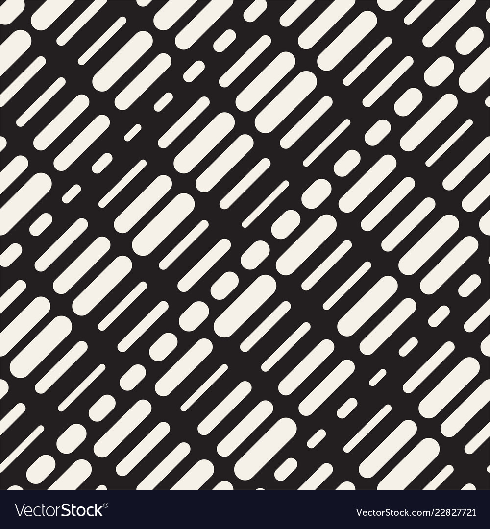 Black and white irregular rounded dashed lines vector image Black and white irregular rounded dashed lines