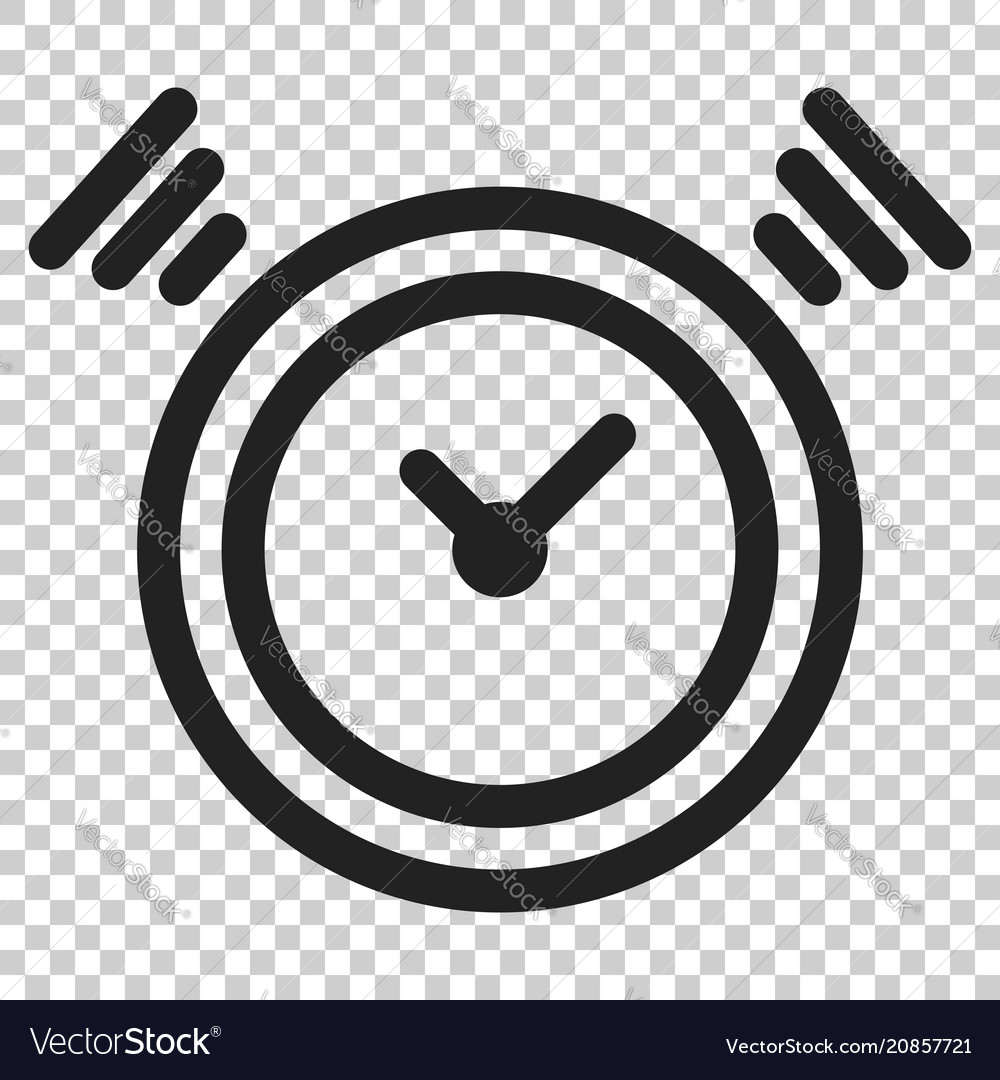 Clock timer icon in flat style time alarm Vector Image Clock timer icon in flat style time alarm