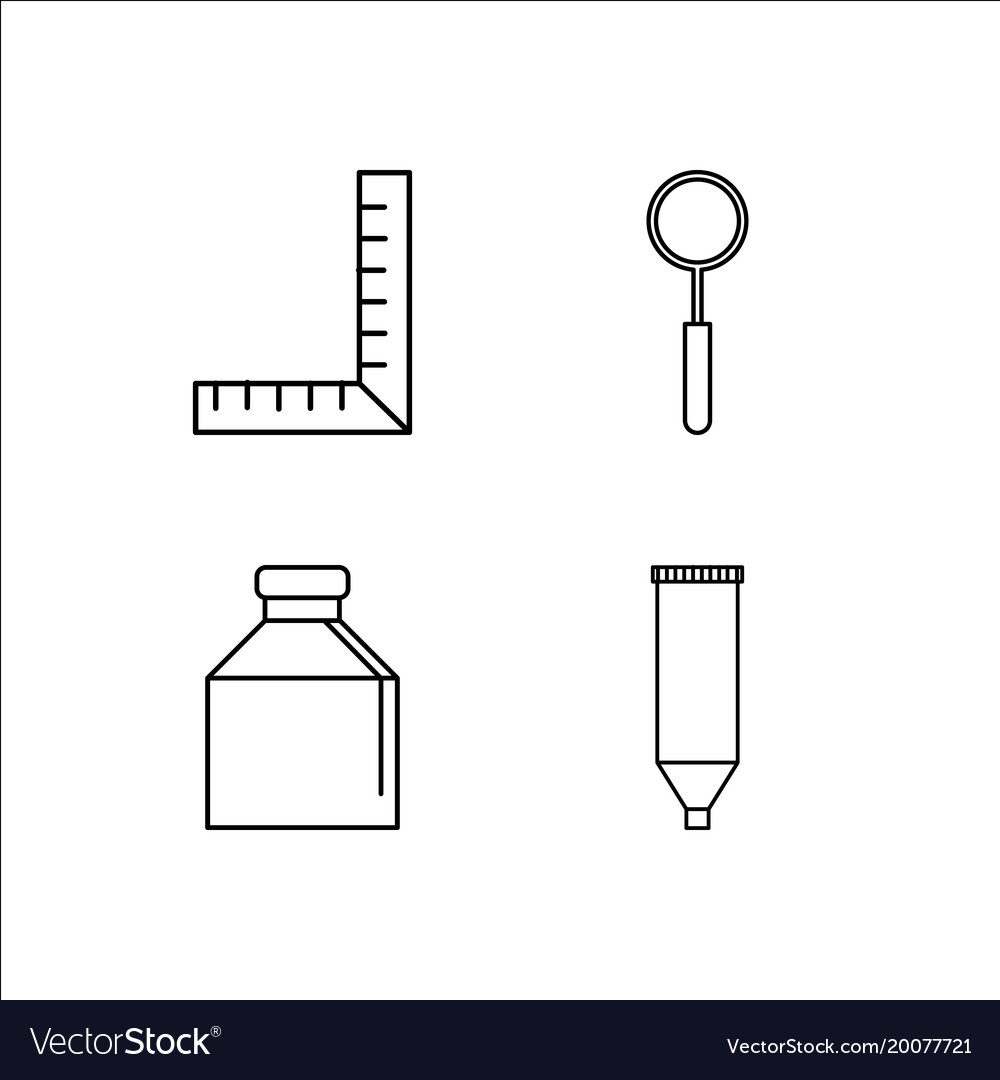 Design und Studio einfache lineare Icon-Setsimple