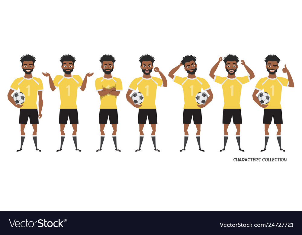 Diverse Fußballspieler - Action Poses