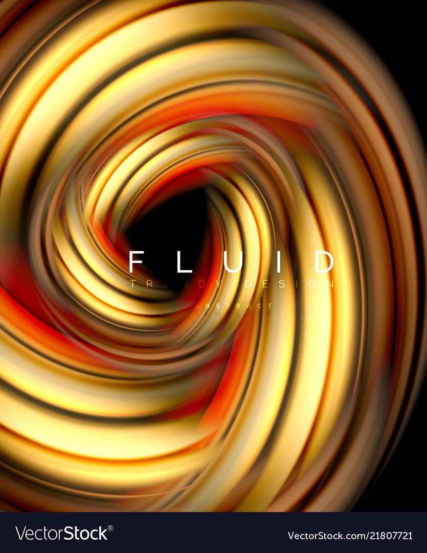 Fluid smooth wave abstract background flowing Vector Image