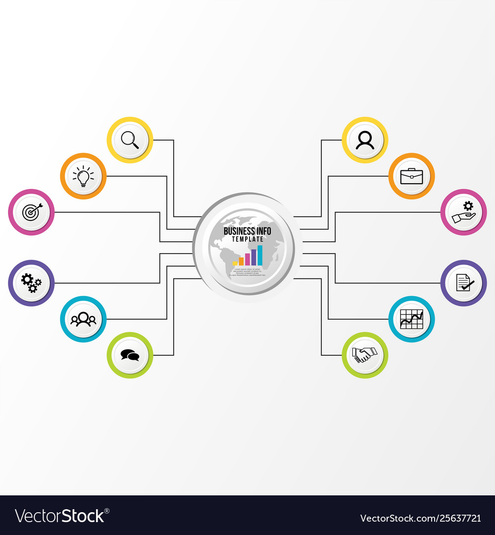 Infographic design template with options steps