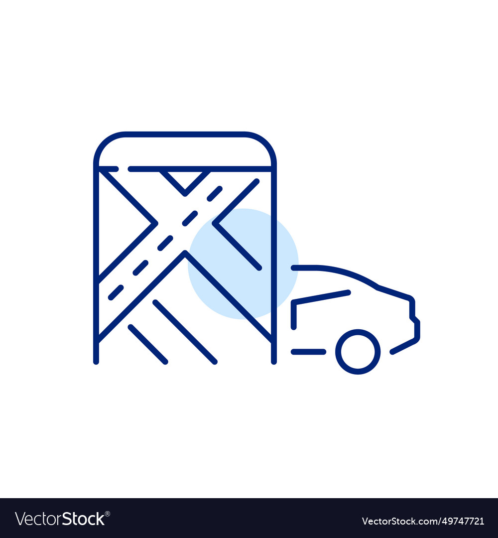 Navigation map app and car pixel perfect vector image Navigation map app and car pixel perfect