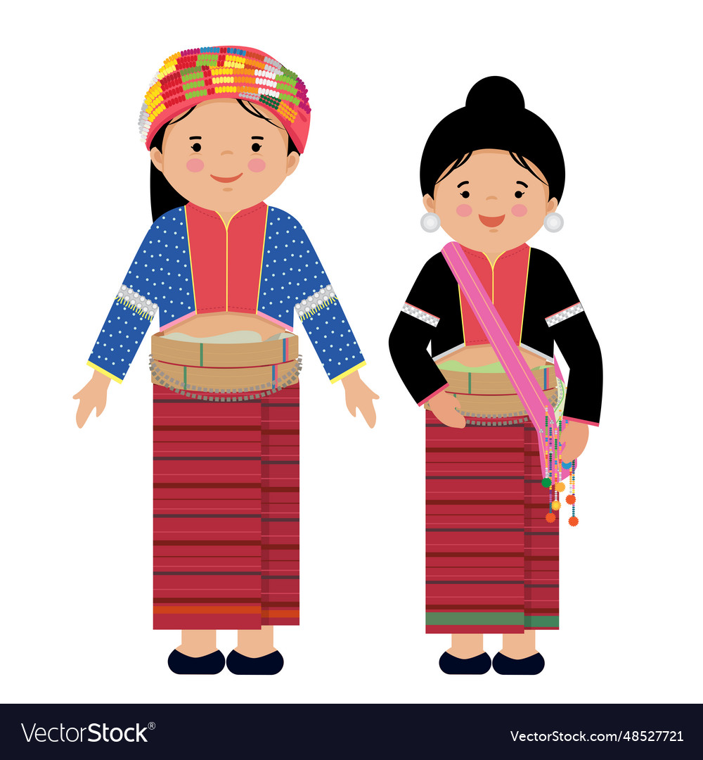 Palong hill tribe Royalty Free Vector Image - VectorStock