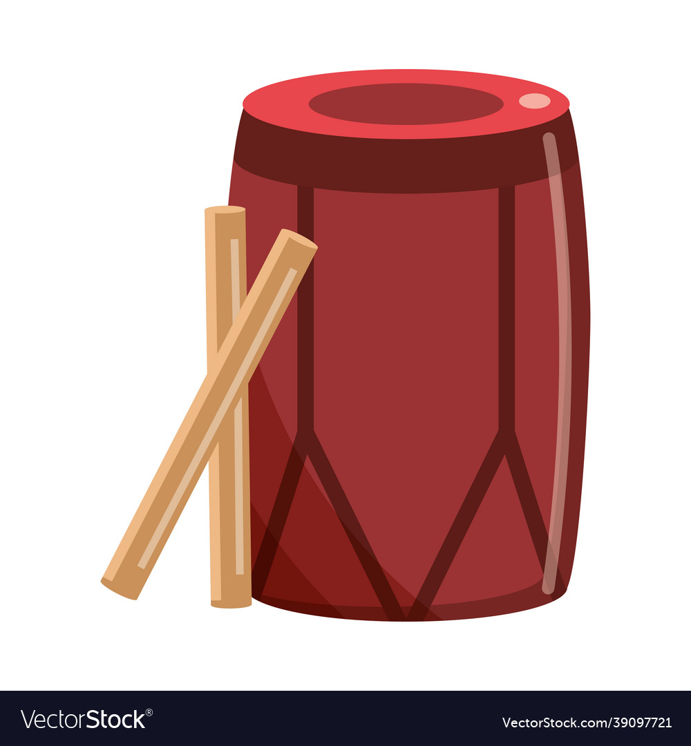 Rustic drum and sticks