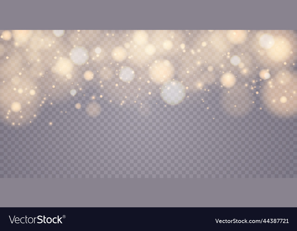 Shining bokeh isolated on transparent background Vector Image Shining bokeh isolated on transparent background