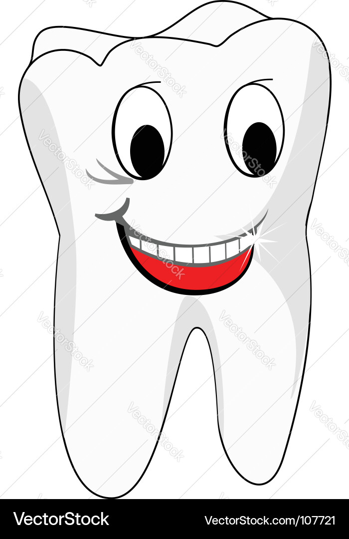 White teeth Royalty Free Vector Image - VectorStock