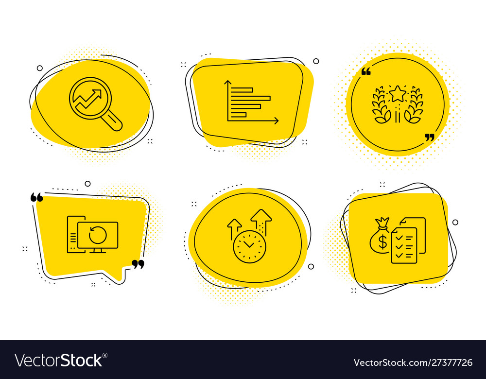 Analytics time management and recovery computer vector image Analytics time management and recovery computer