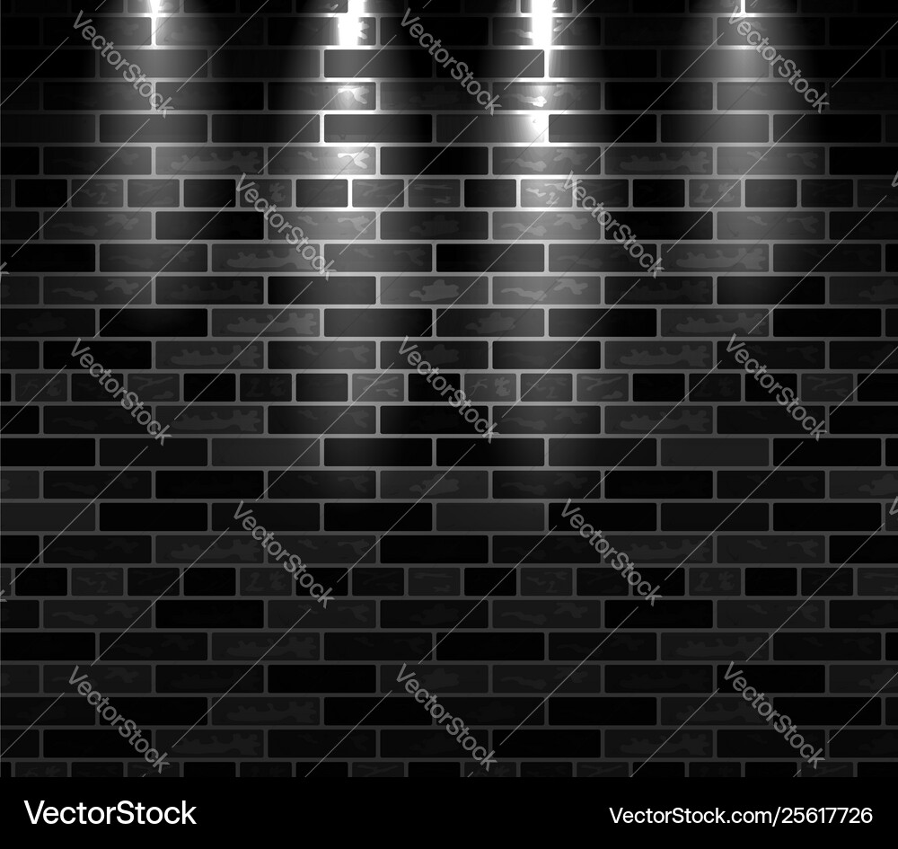 Brick Wall Seamless Pattern In Flat Style Vector Image