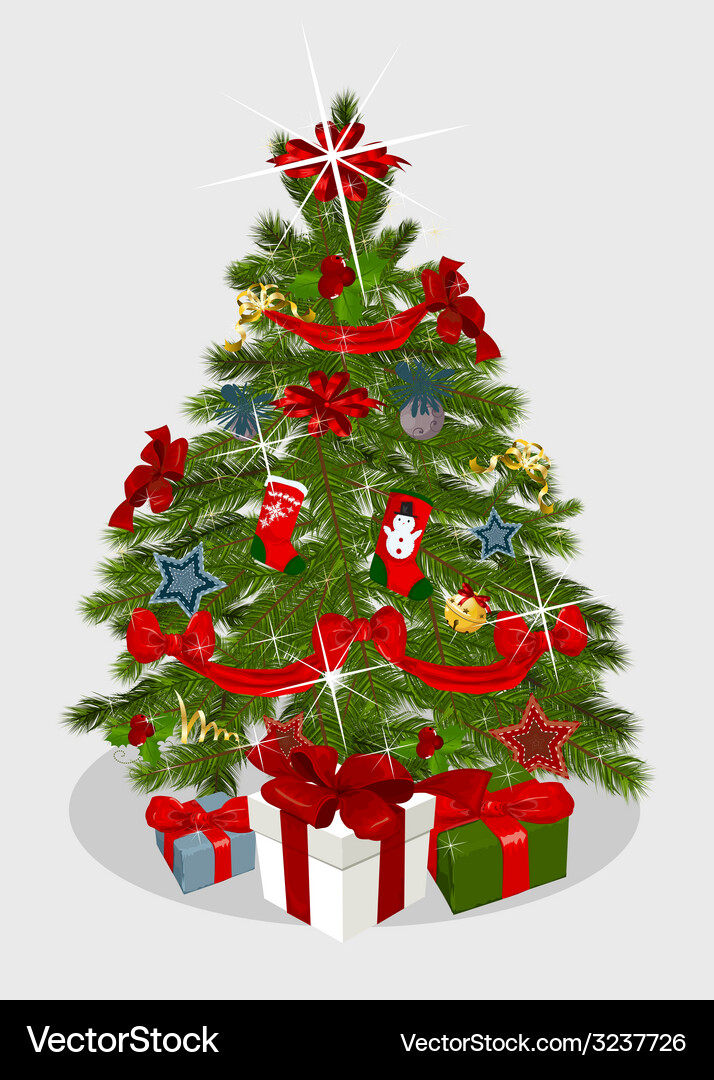 Christmas tree Royalty Free Vector Image - VectorStock