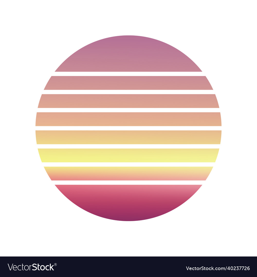 Design of sunset striped background Royalty Free Vector