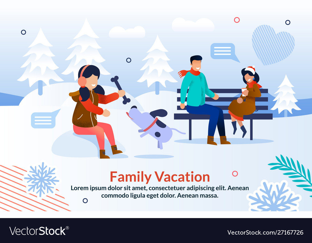 Glückliche Winterzeit mit familiärer Inspiration Poster