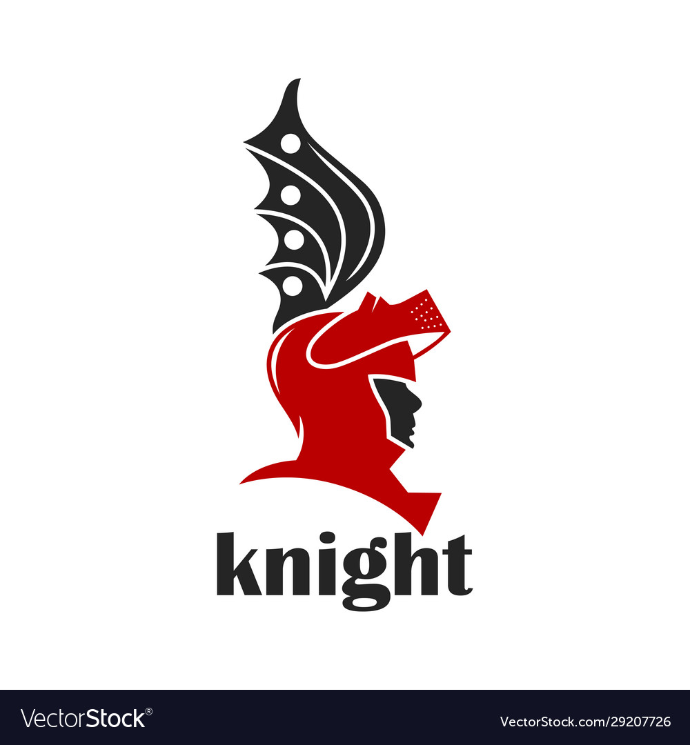 Knight warrior helmet logo