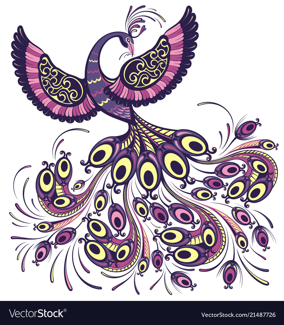 Peacock bird Royalty Free Vector Image - VectorStock