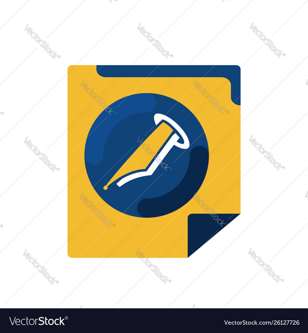 Simple memo and pen button application icon vector image Simple memo and pen button application icon