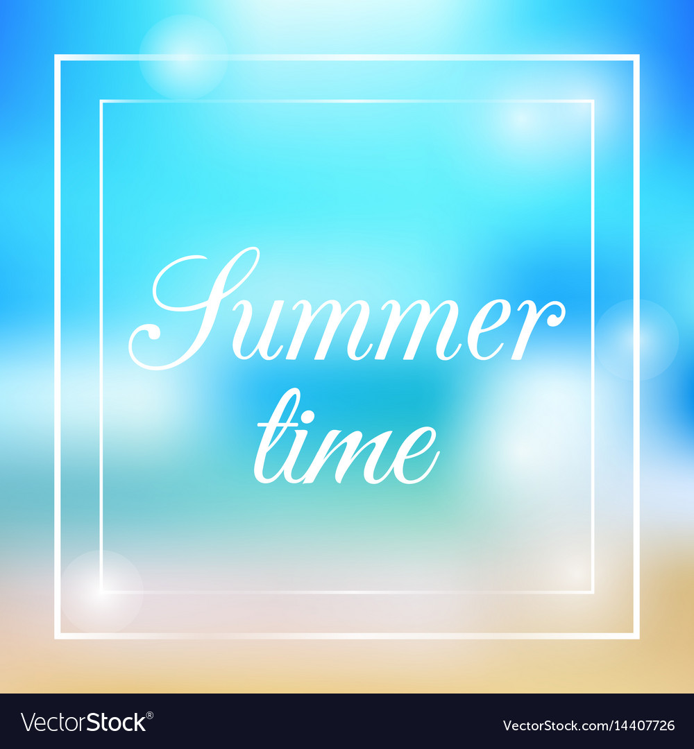 Its summer time Royalty Free Vector Image - VectorStock