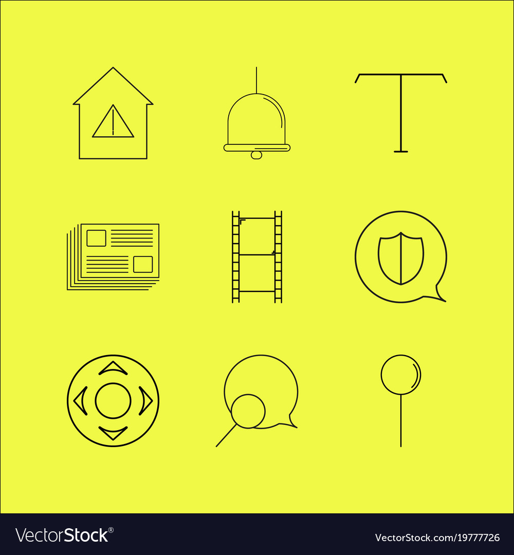 Web linear icon set simple outline icons