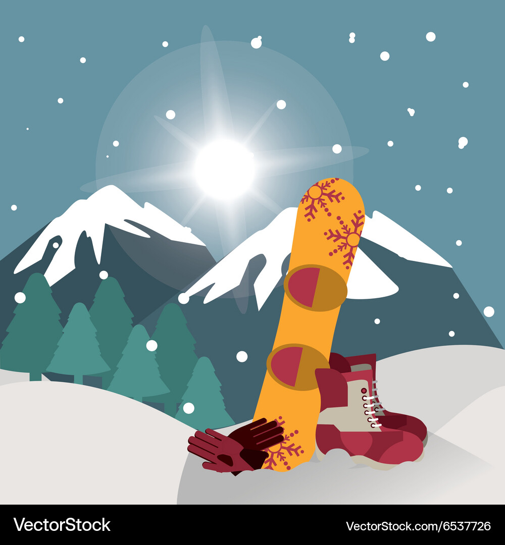 Winter sport design Royalty Free Vector Image - VectorStock