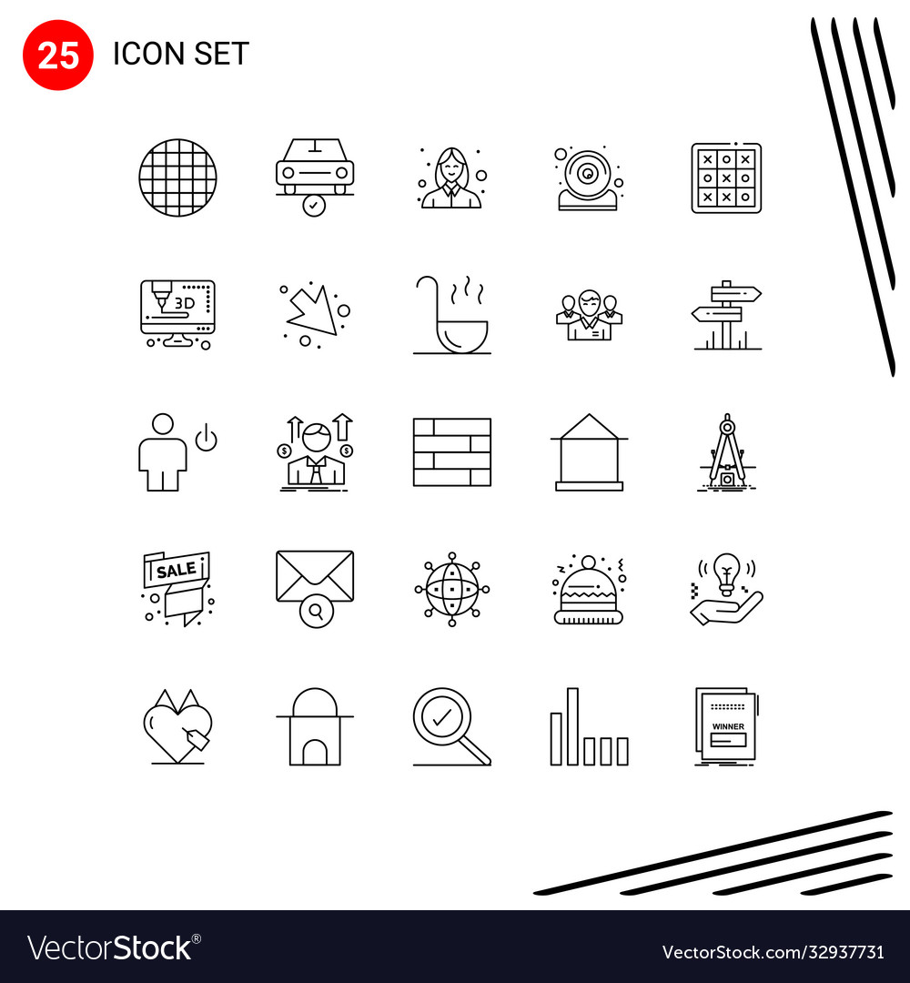 25 universal lines set for web and mobile