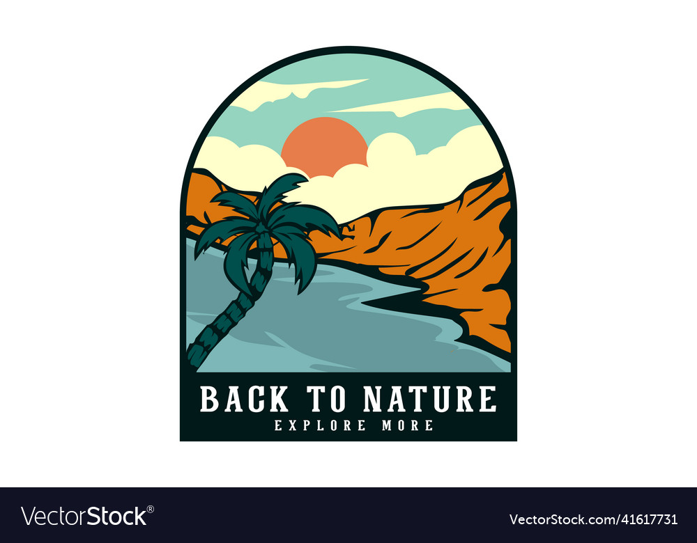 Back to nature hand drawn design