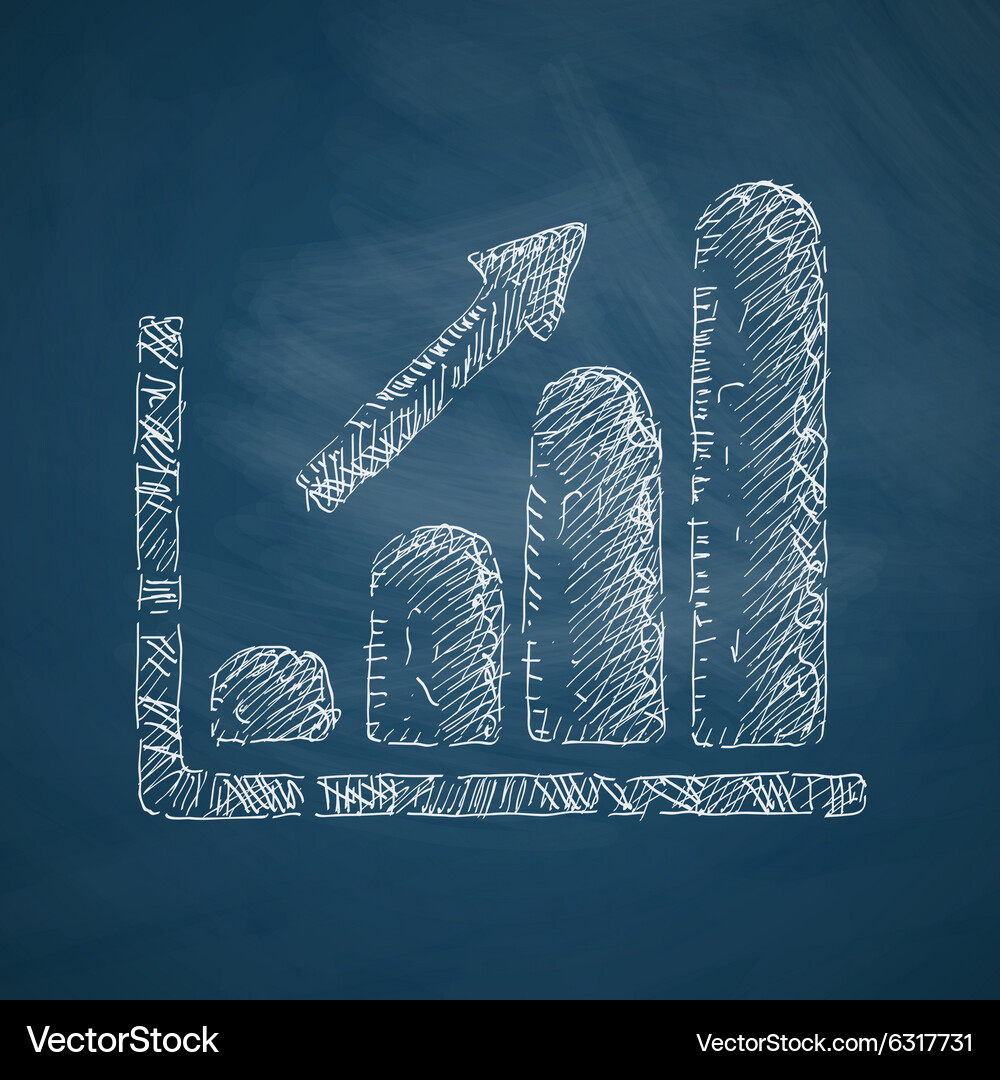 Chart icon Royalty Free Vector Image - VectorStock