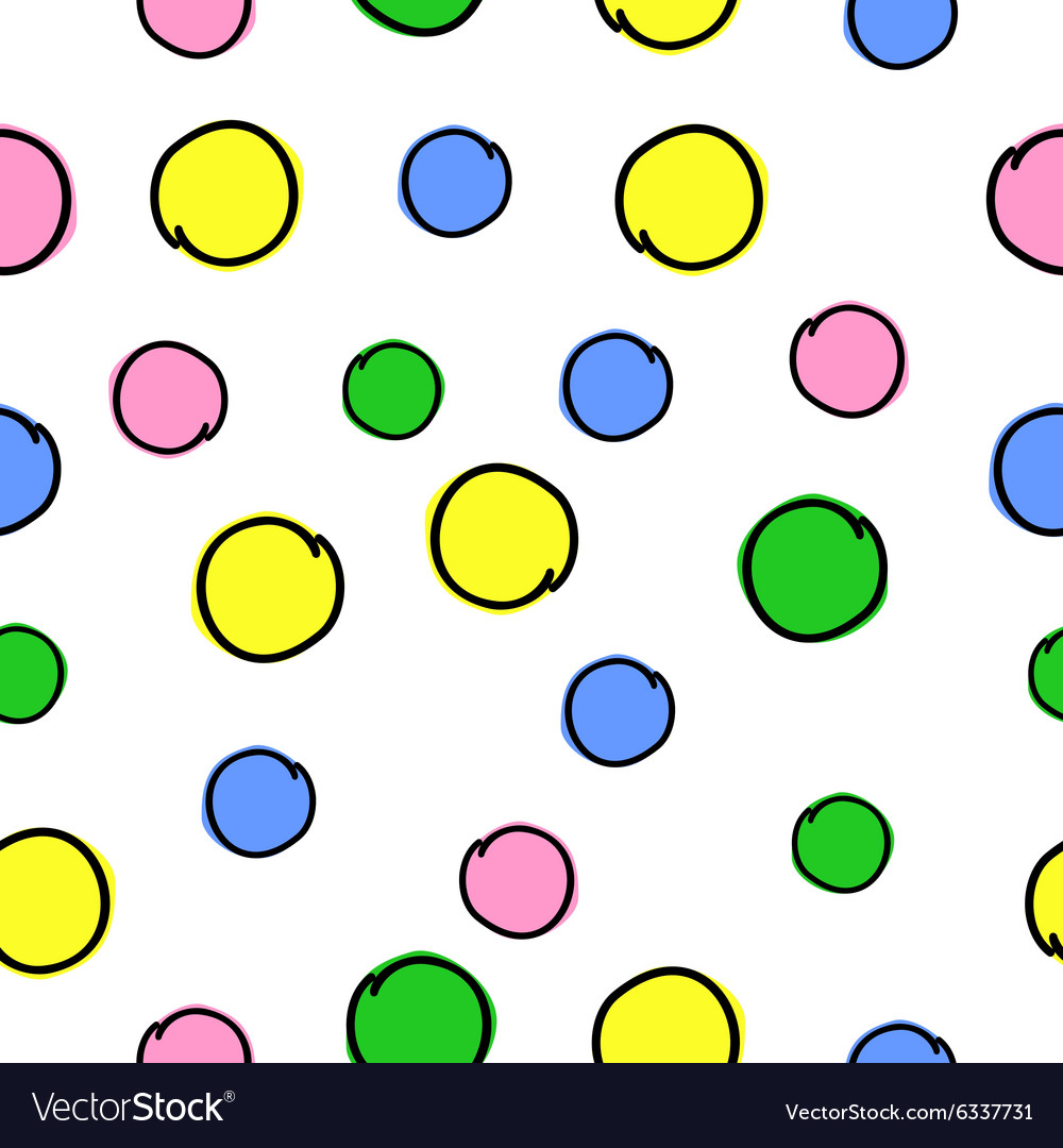 Circles colorful pattern