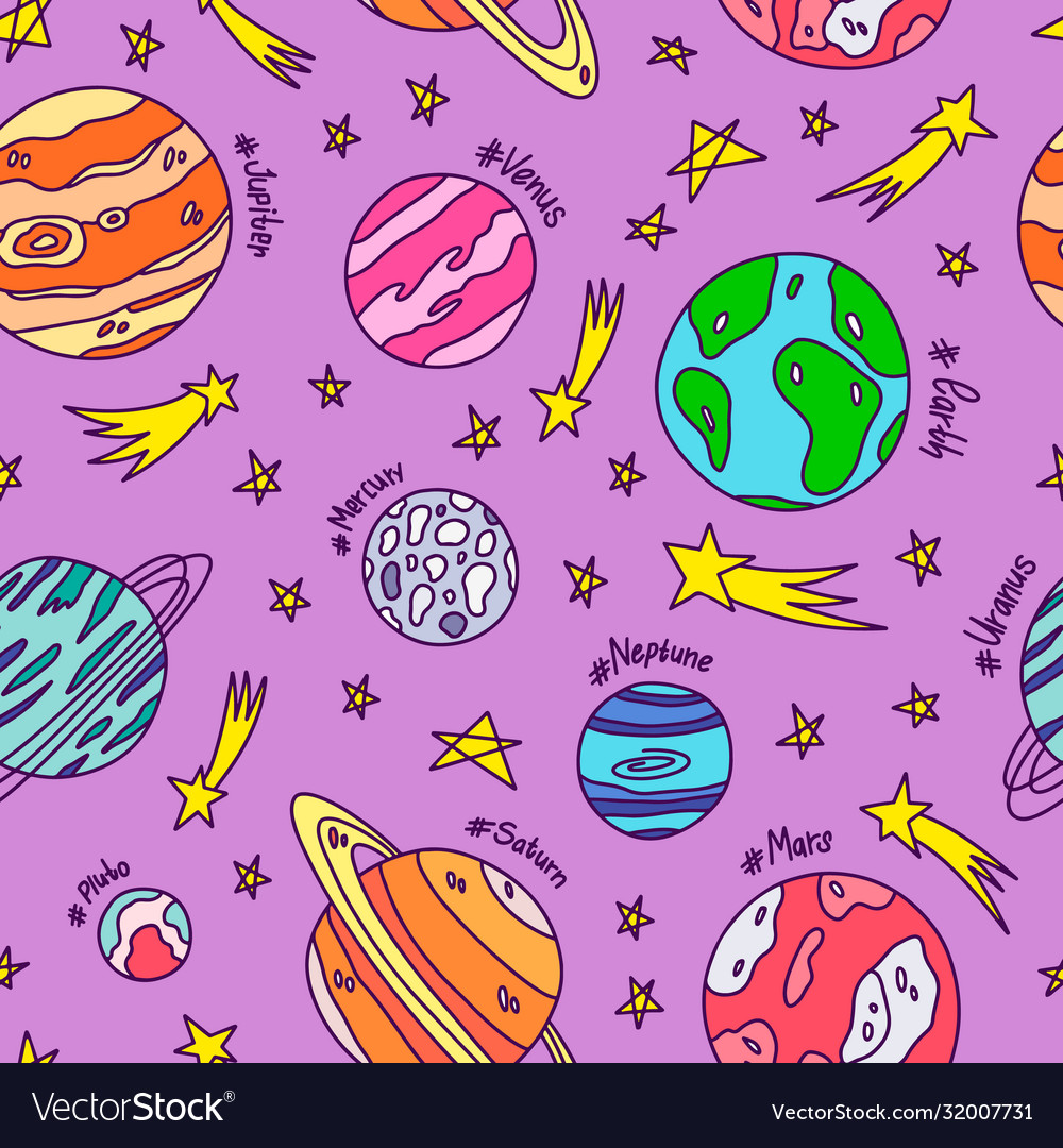 Cosmic Planets Pattern