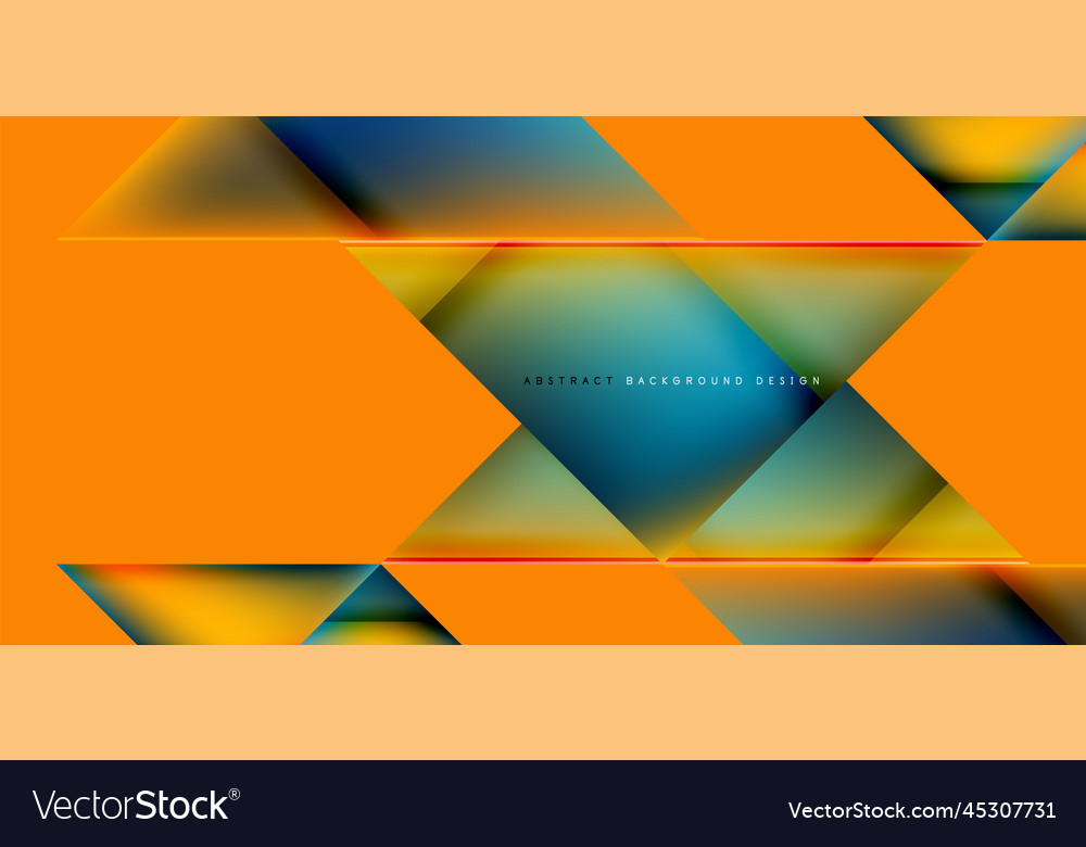 Dynamic triangle design with fluid gradient colors Vector Image Dynamic triangle design with fluid gradient colors