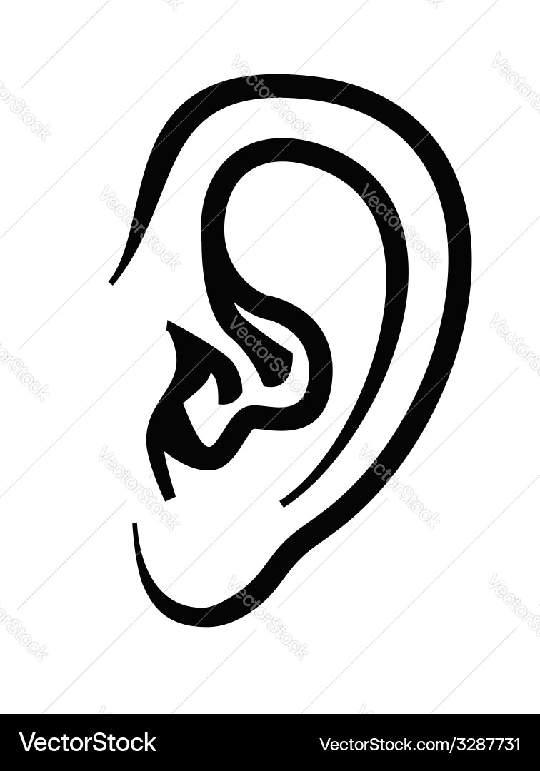 Ear icon Royalty Free Vector Image - VectorStock