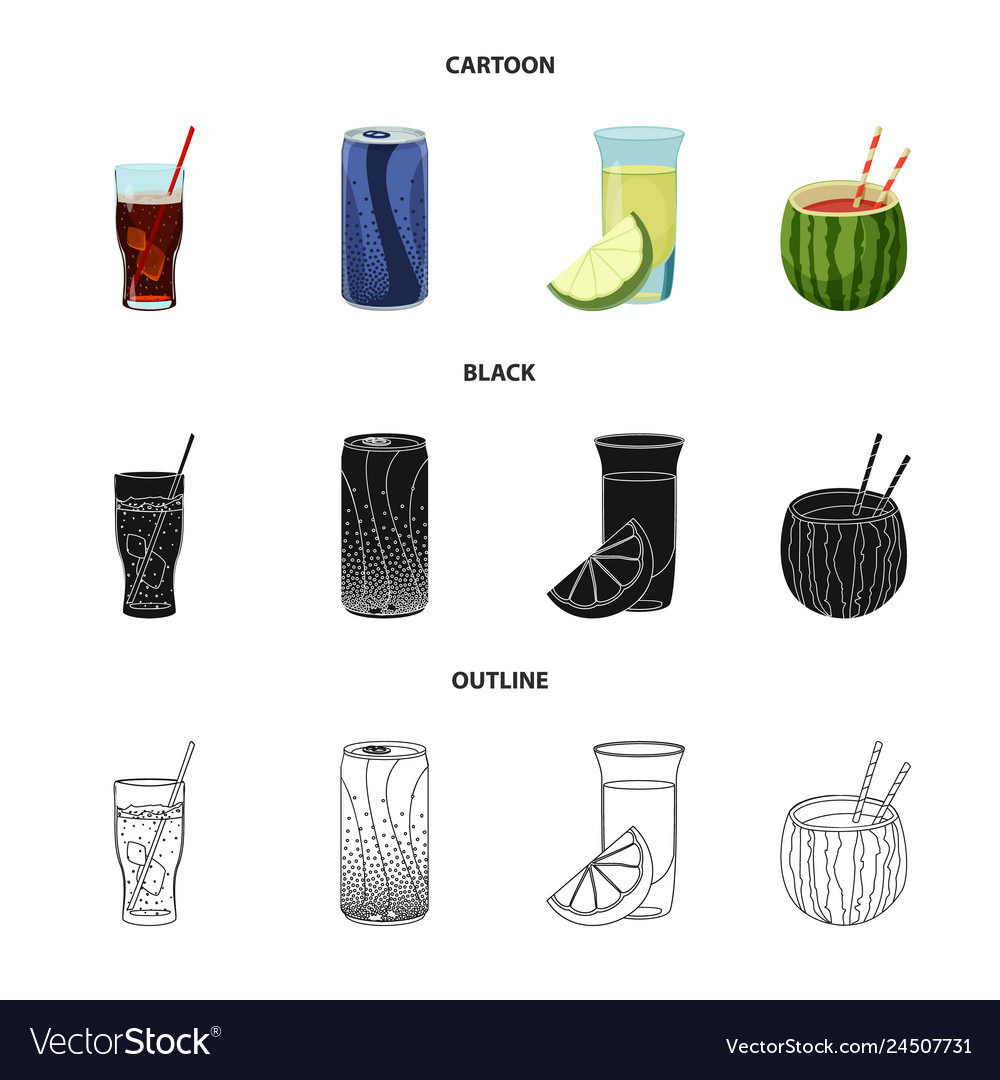 Isolated object of drink and bar logo collection